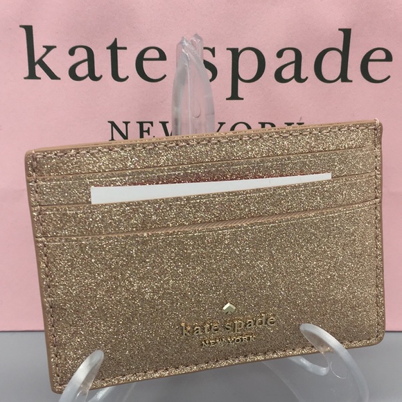 Kate Spade Small Slim Card Hold Joeley Rose Gold - Picture 2 of 8